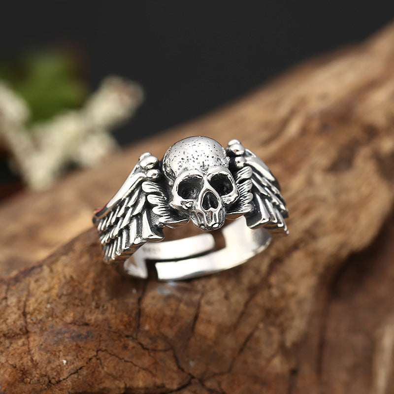 Wholesale Hip-hop punk style devil angel personality trendy ring